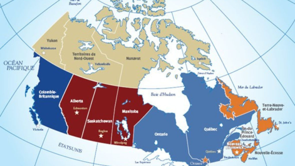 Les régions du Canada